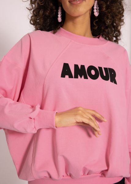 Pink amour outlet sweatshirt