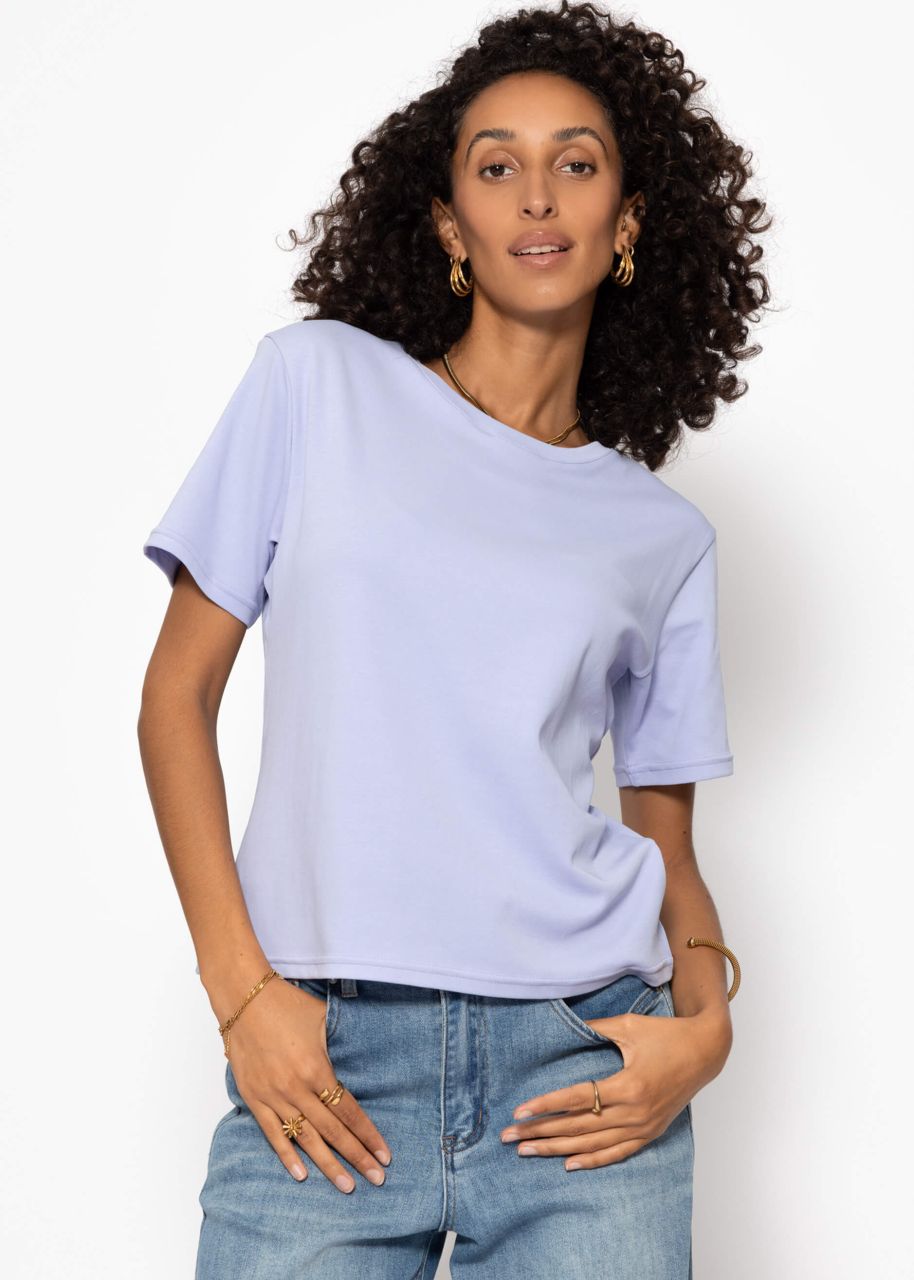 Round neck T-shirt - lilac