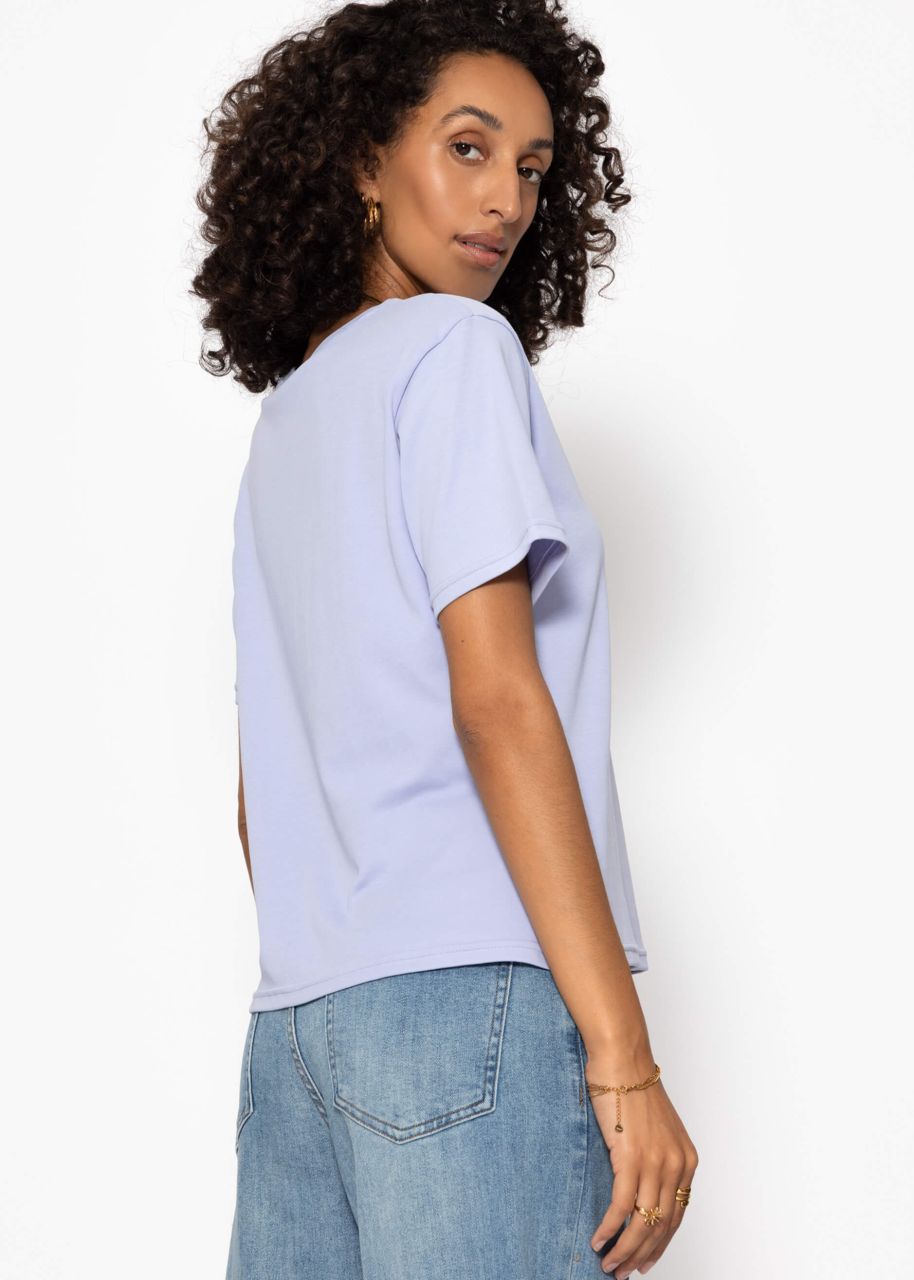 Round neck T-shirt - lilac