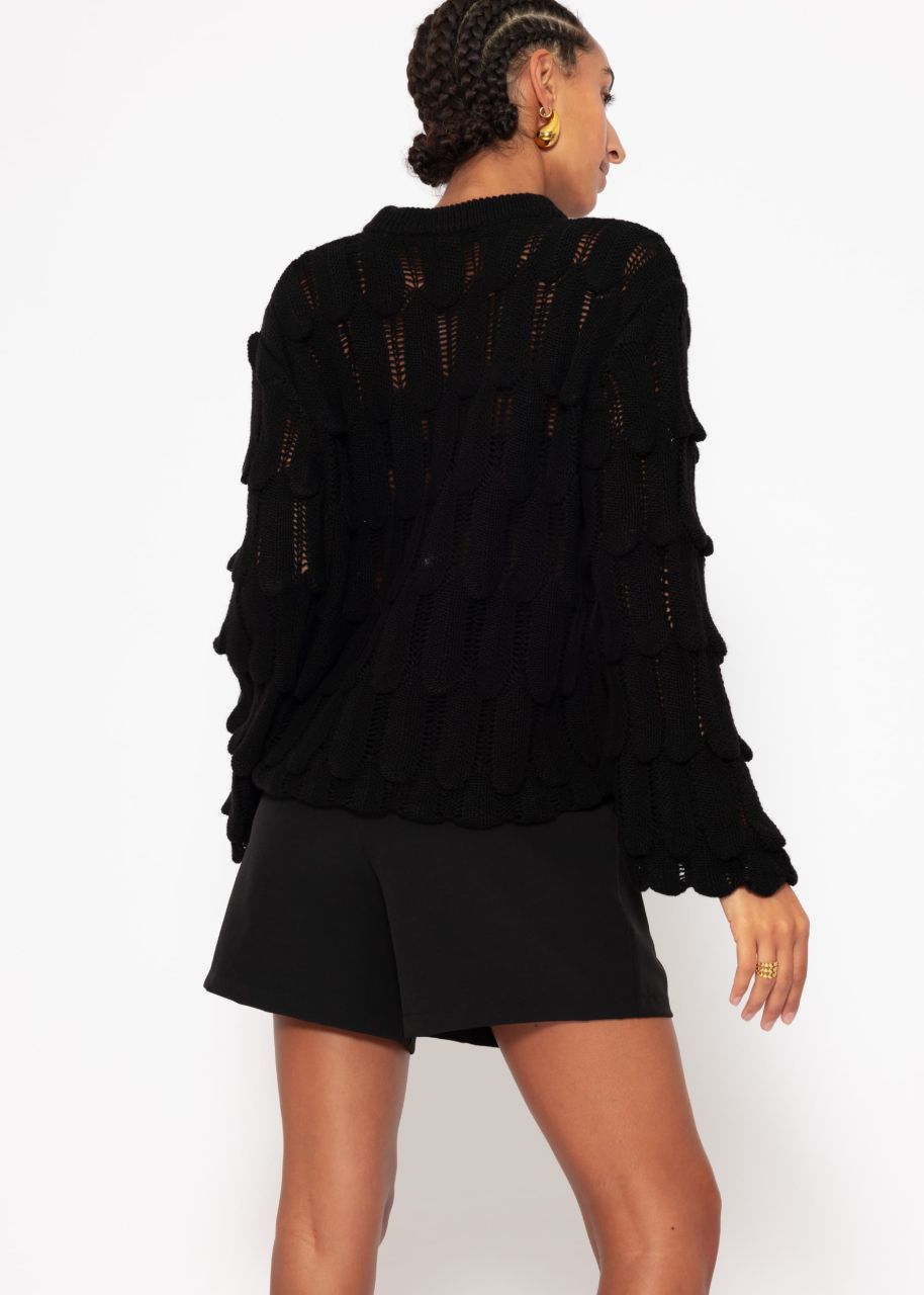 Jumper with pattern - black