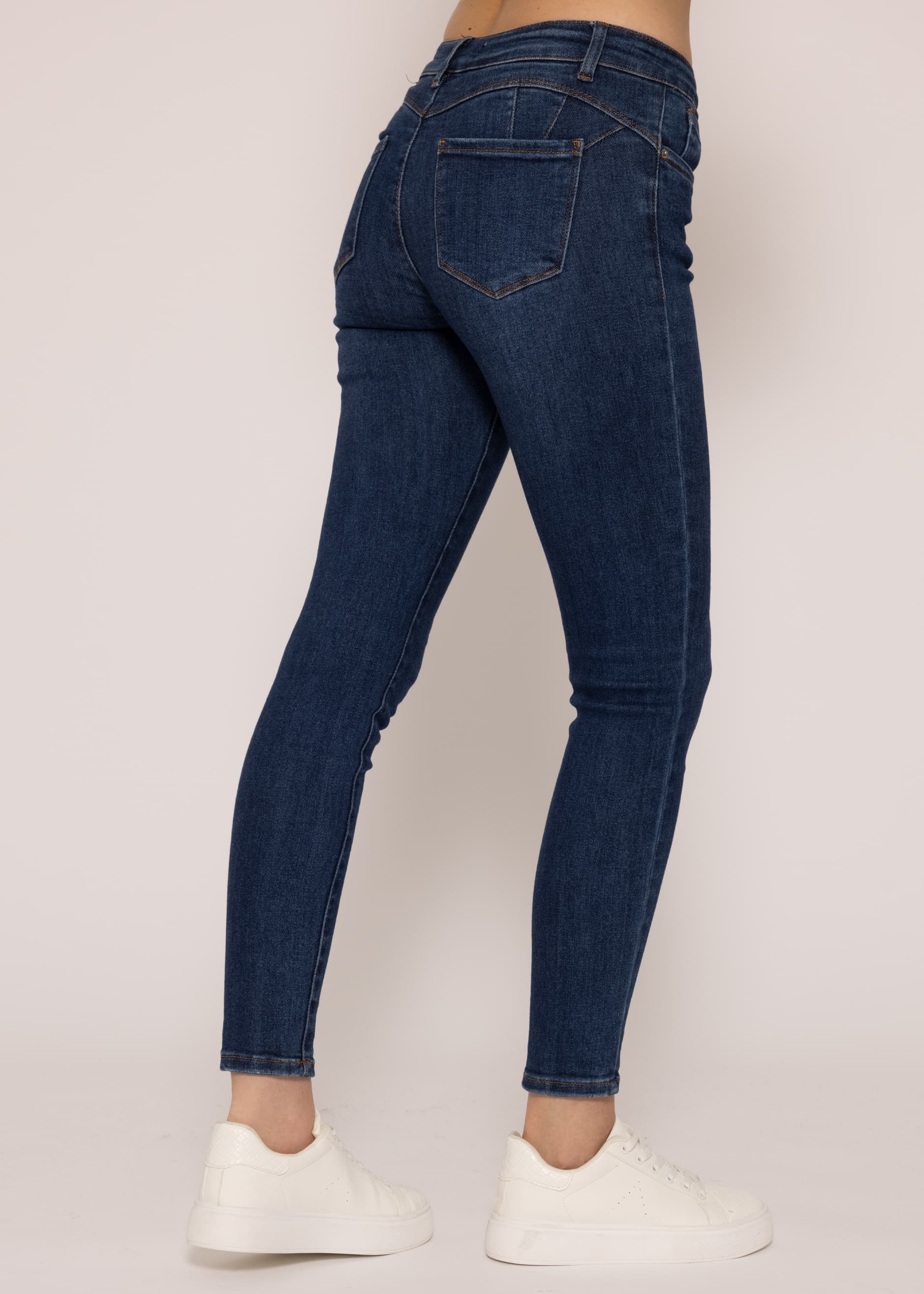 Highwaist push-up jeans, dark blue | Jeans | SassyClassy.com