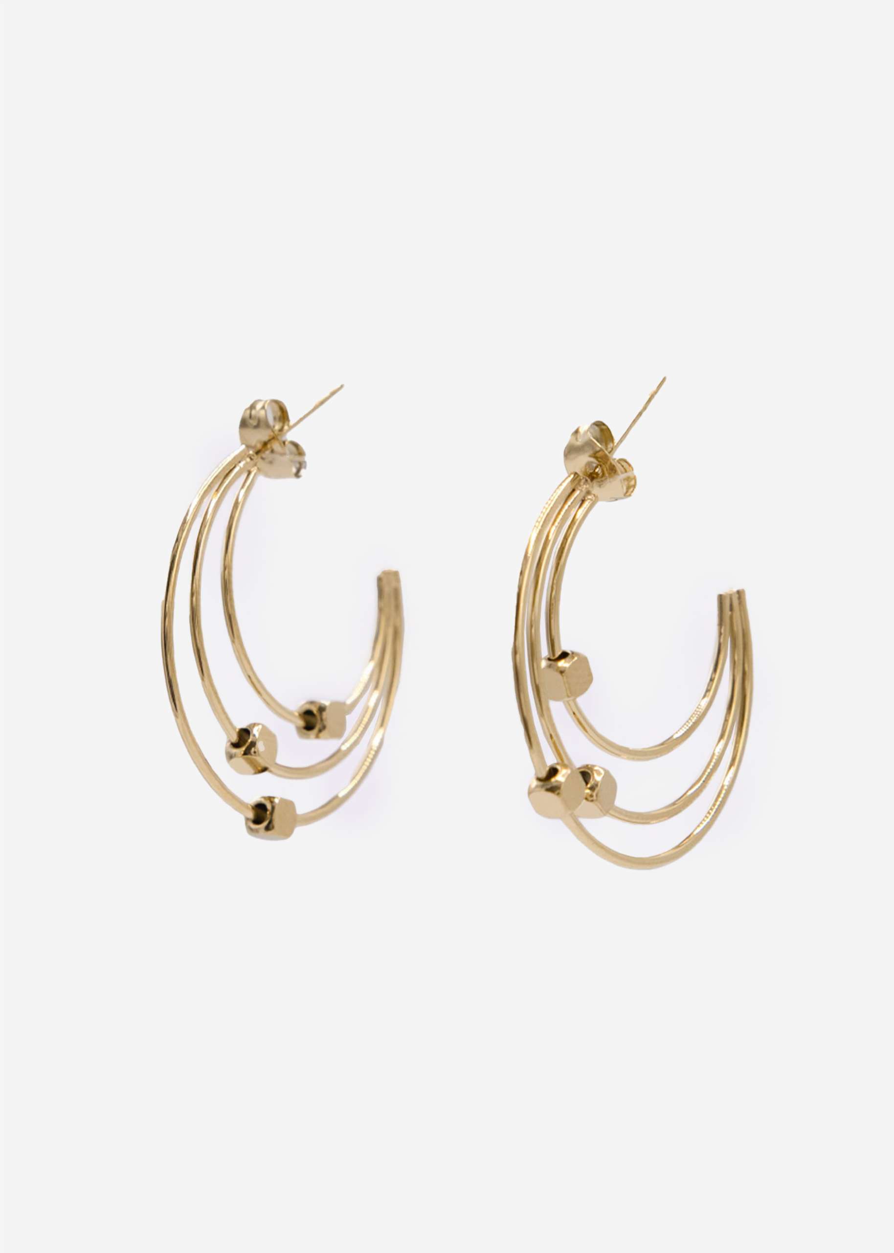 Delicate triple creoles, gold