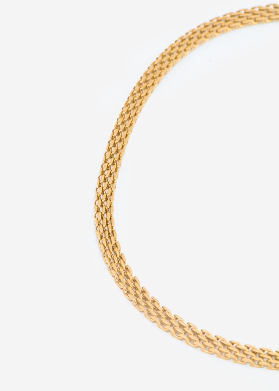 Wide link chain - gold