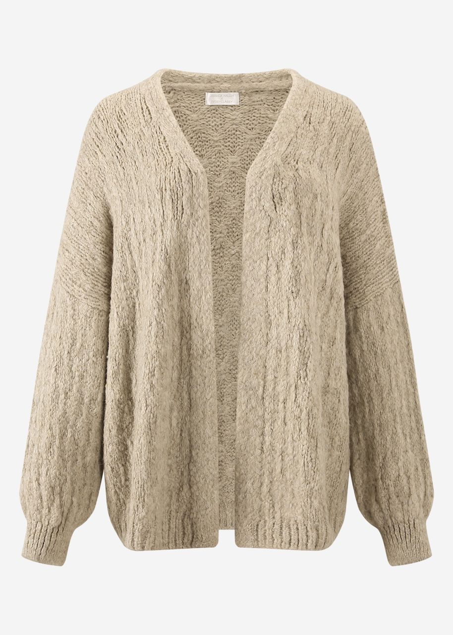 Jessica Haller Oversize cardigan with structure - beige