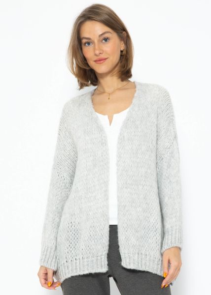 Oversize cardigan - light grey