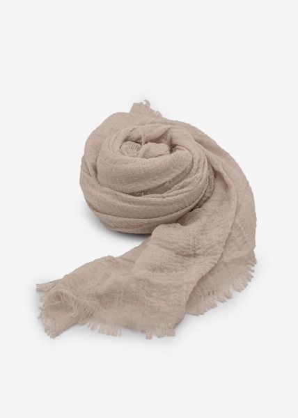 Muslin scarf, light gray
