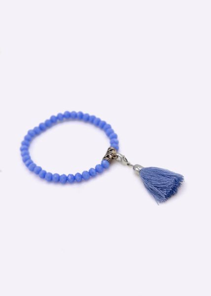 Pearl bracelet, blue