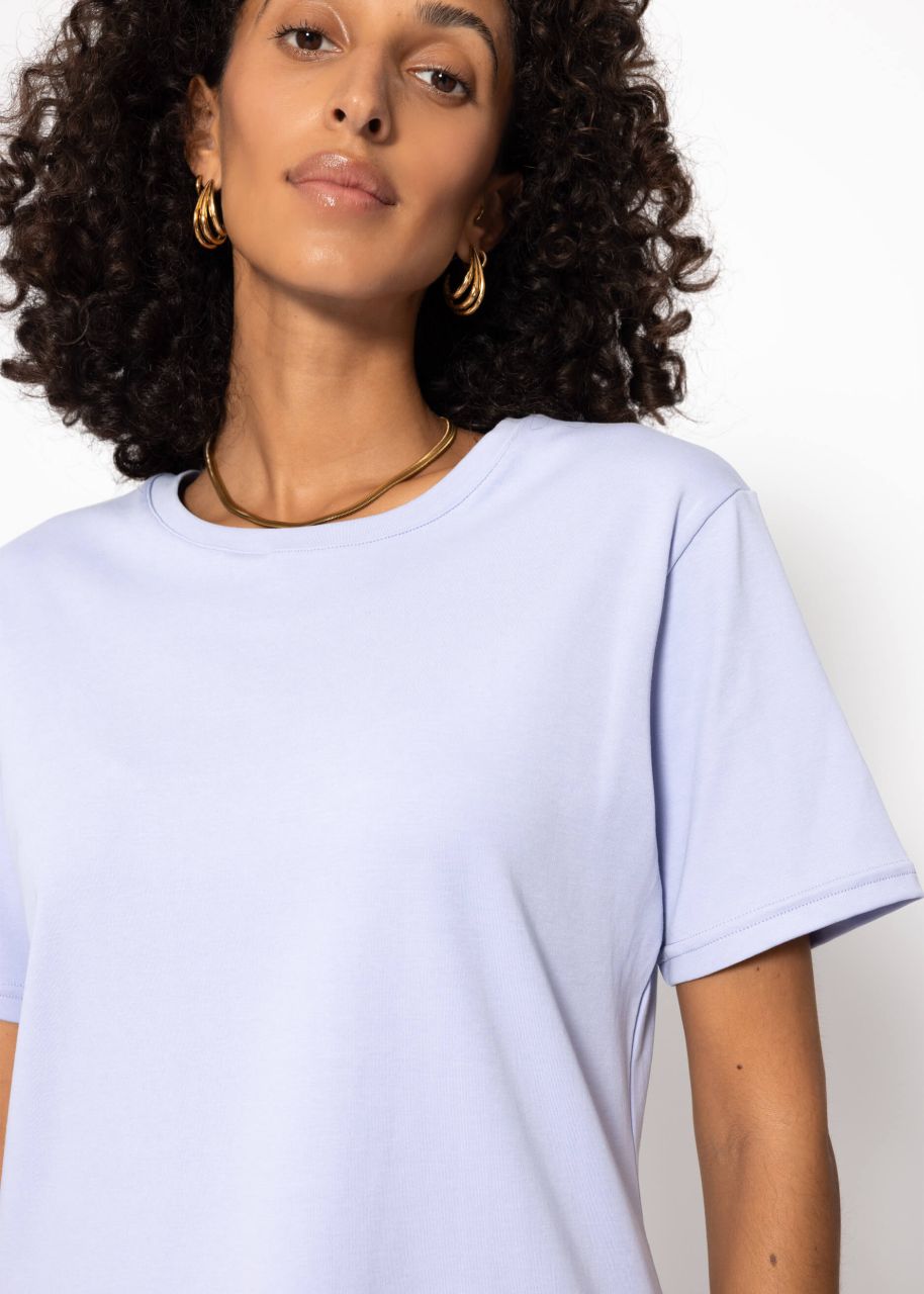 Round neck T-shirt - lilac