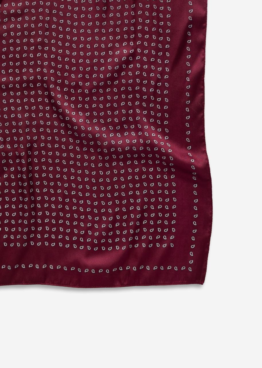 Halstuch mit Print - burgundy