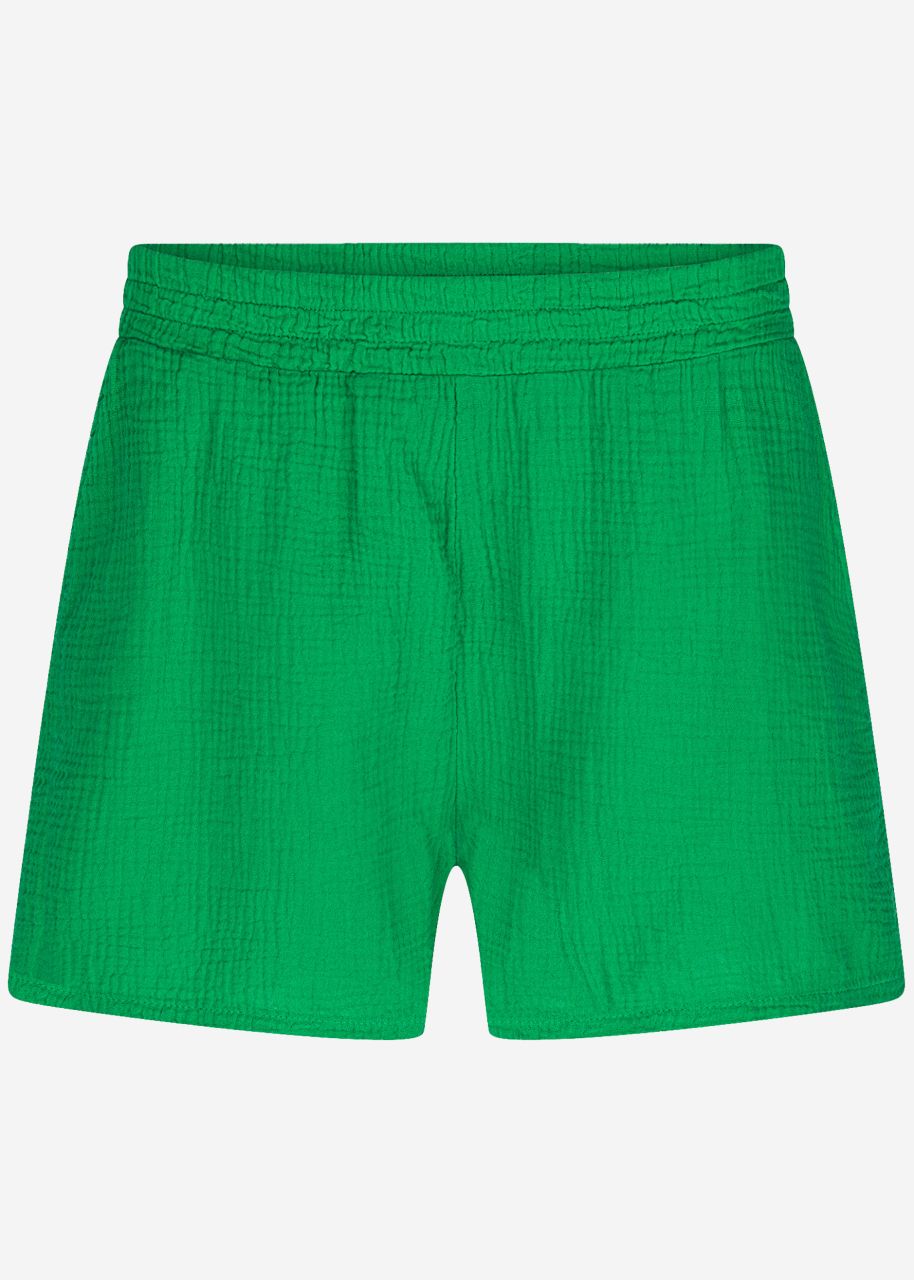 Muslin shorts, green