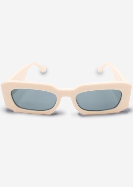 Sunglasses with wide temples - beige