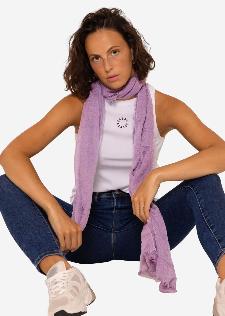 Muslin scarf - mauve