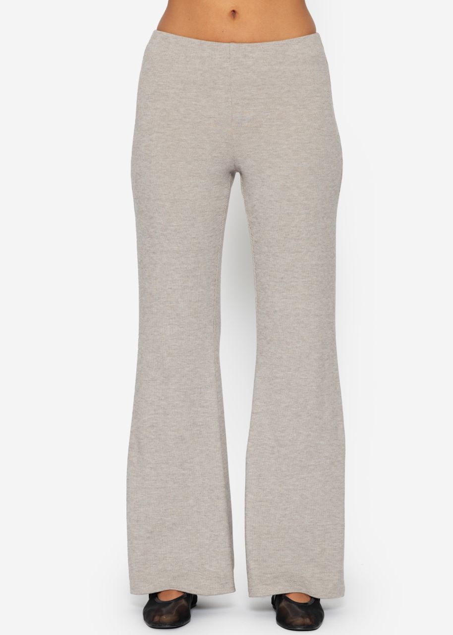 Jersey Flare Pants - taupe mottled