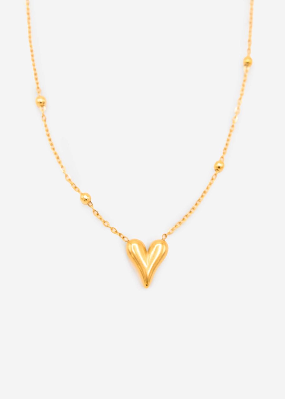 Heart necklace - gold