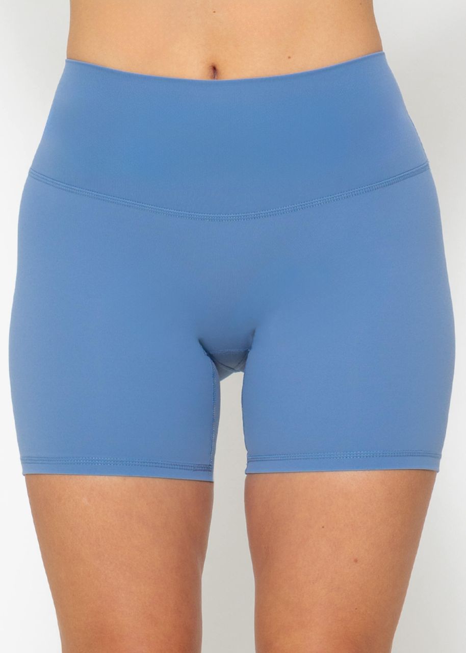 Short sports leggings - blue
