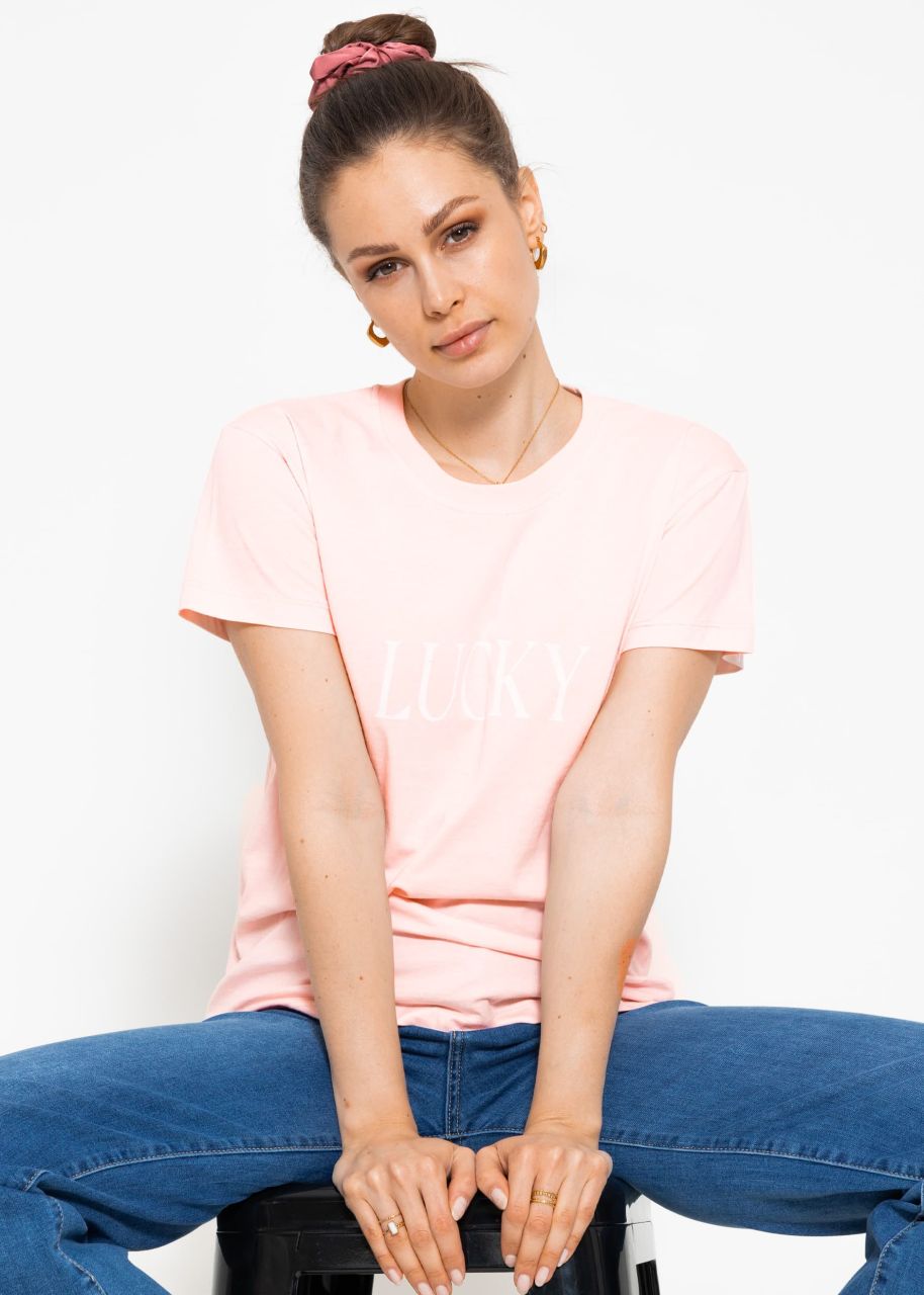 T-shirt LUCKY, pink