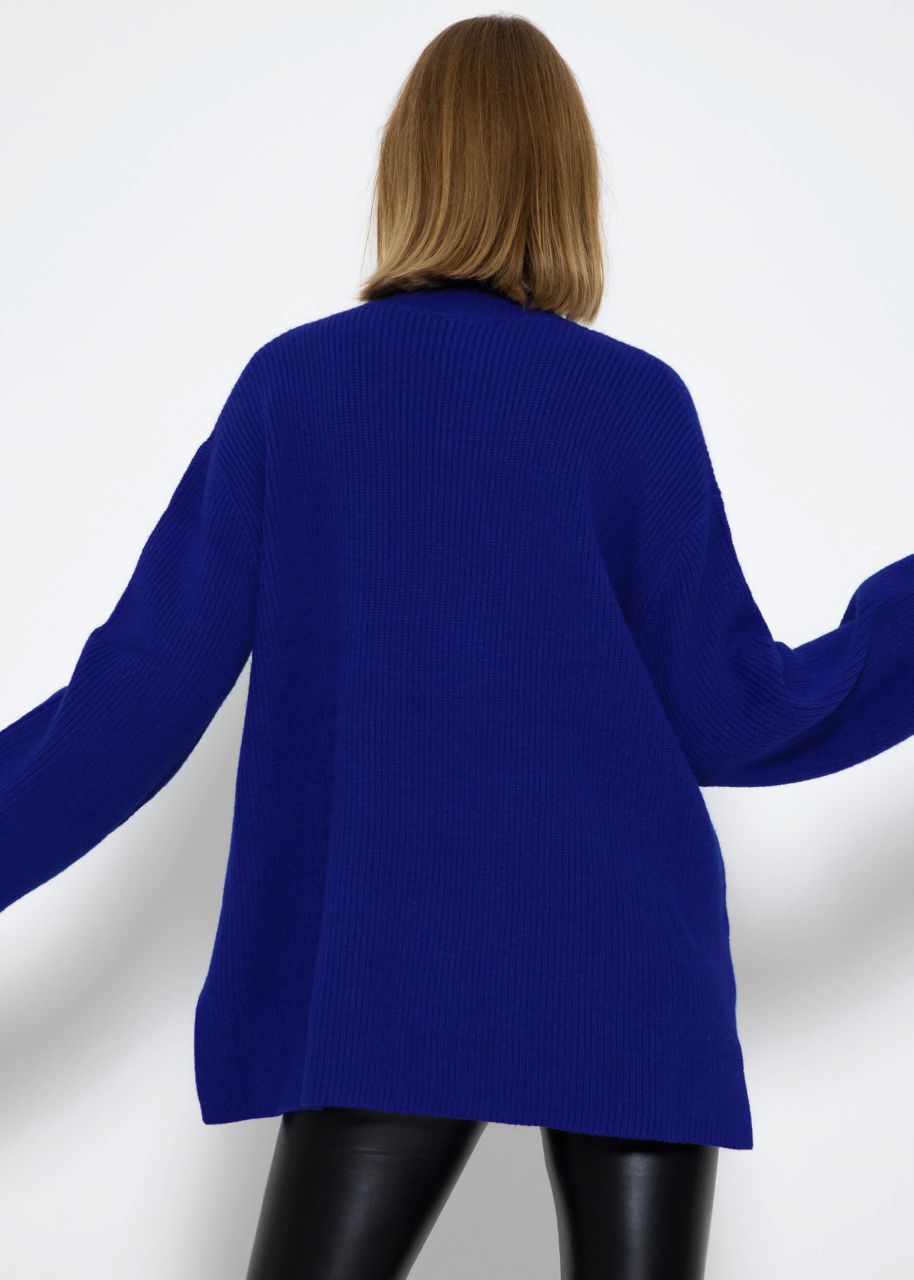 Turtleneck jumper - royal blue