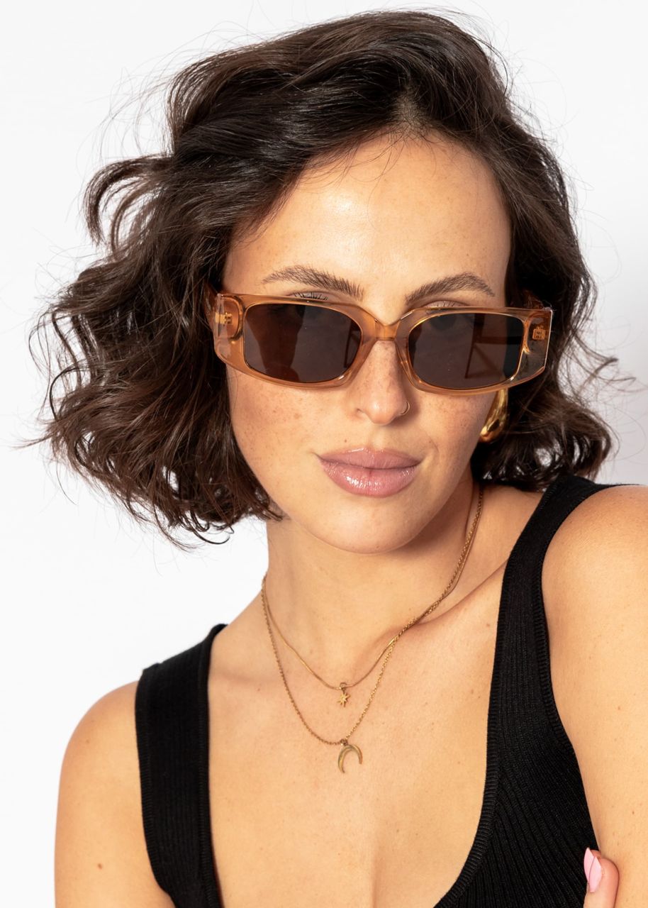 Transparent sunglasses - orange