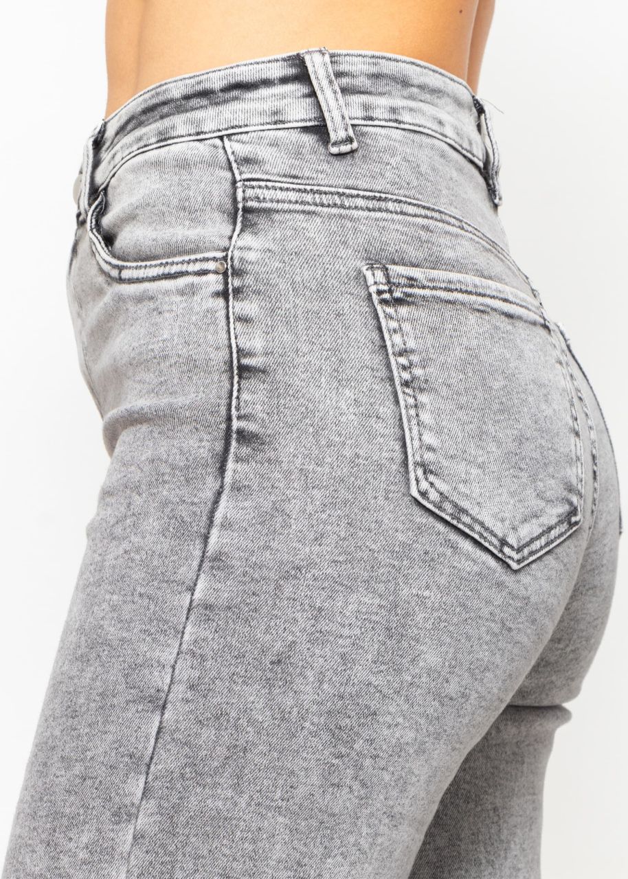 Jeans with wide leg - gray