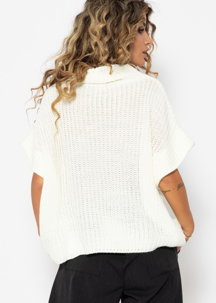 Jumper with turtleneck - offwhite