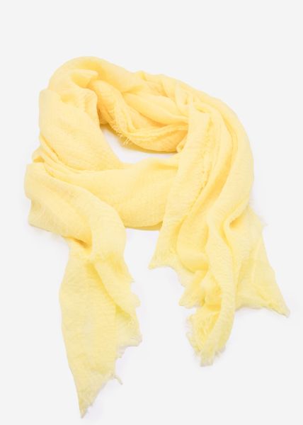 Muslin scarf, yellow