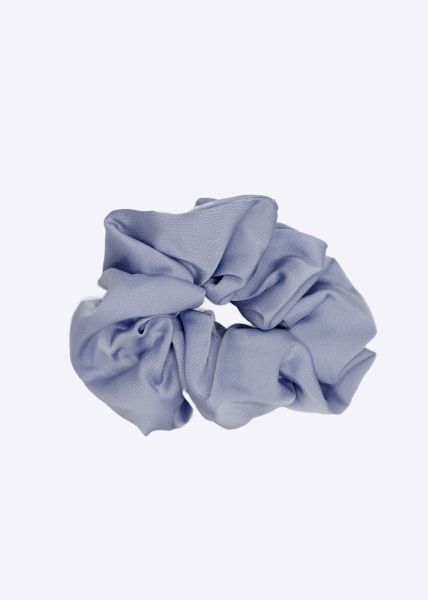 Satin scrunchie, light blue