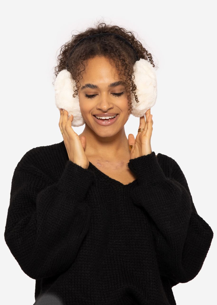 Ear warmer, offwhite