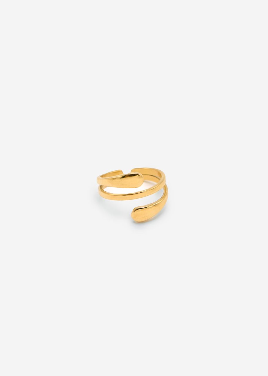 Two-strand ring - gold