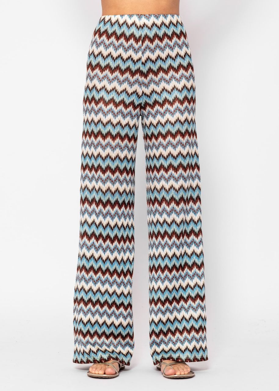 Slip-on trousers - blue