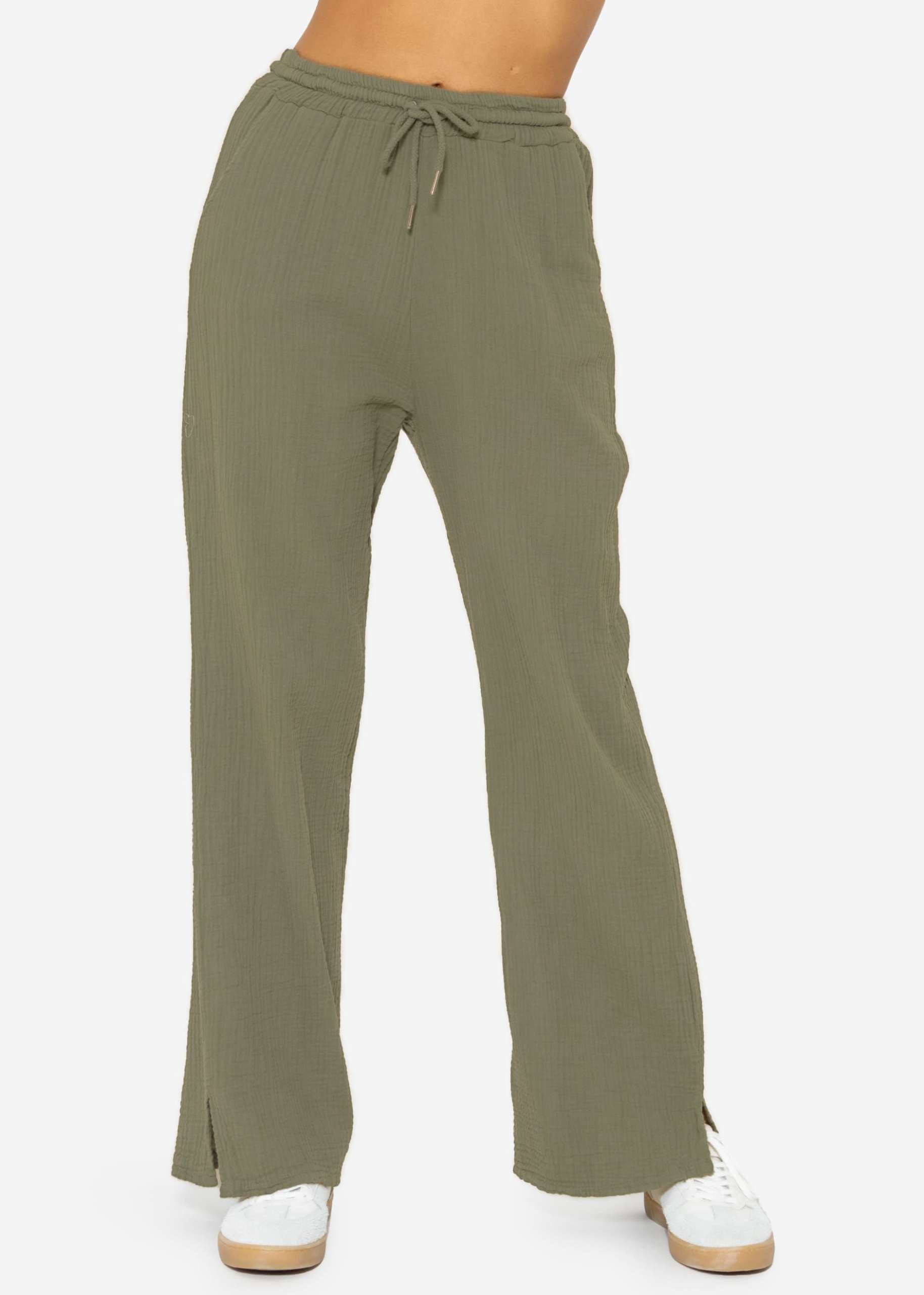 Muslin Pants, khaki