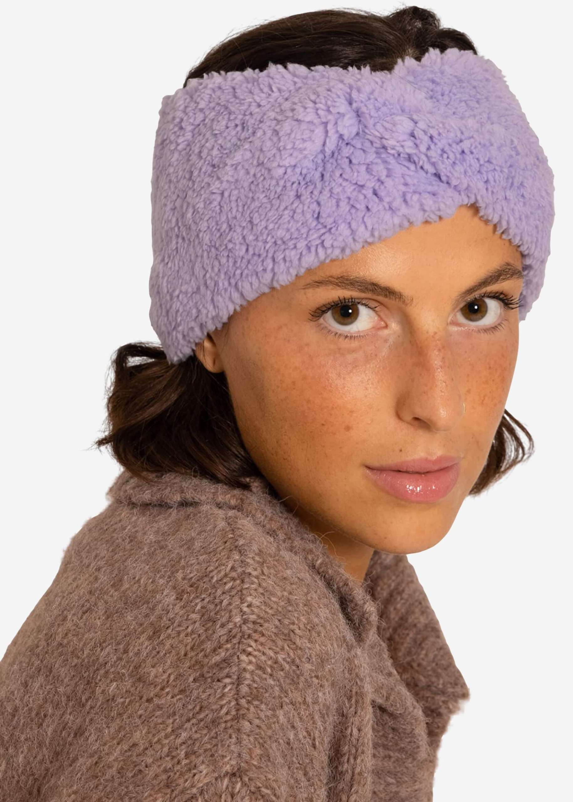 Teddy headband - purple