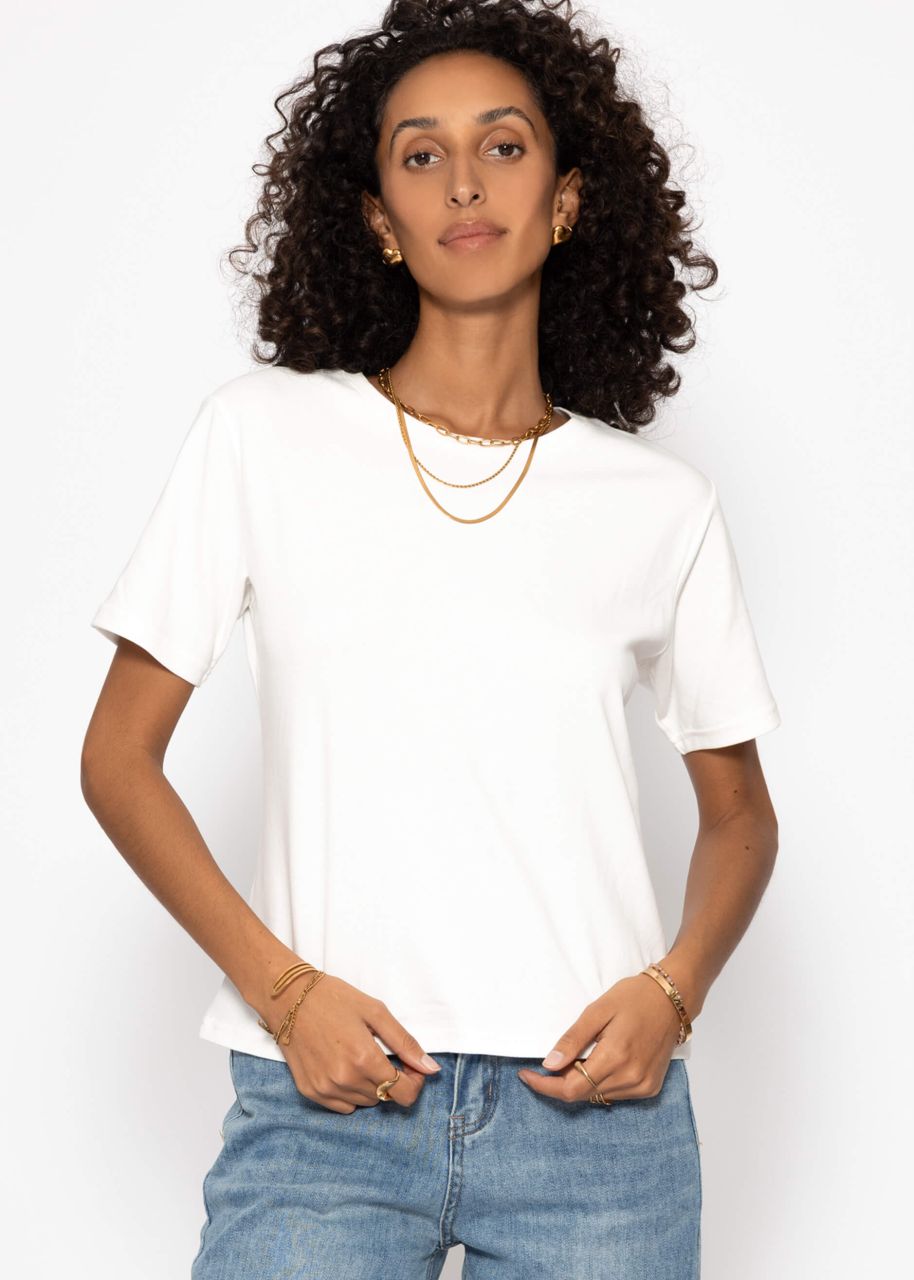 Round neck T-shirt - offwhite