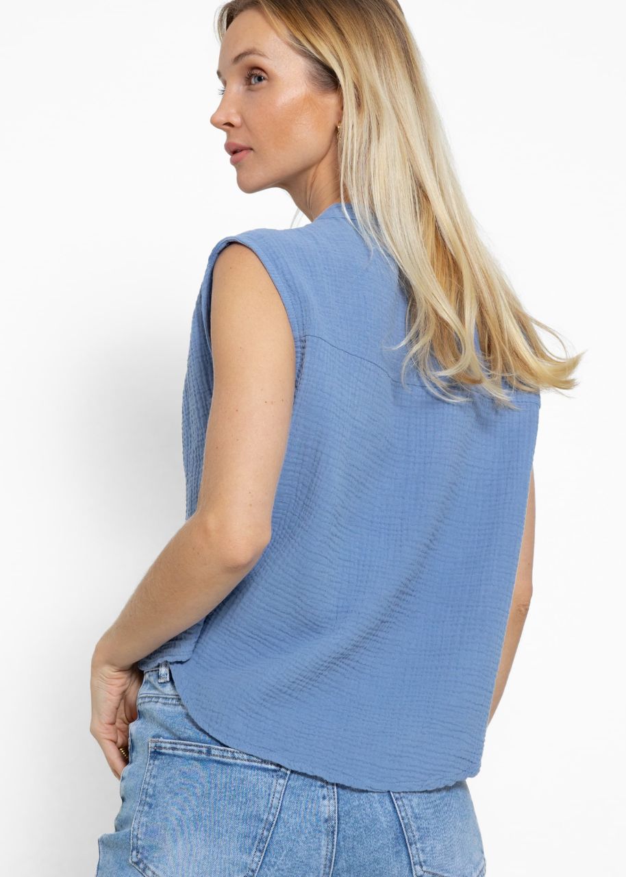 Muslin shirt - jeans blue