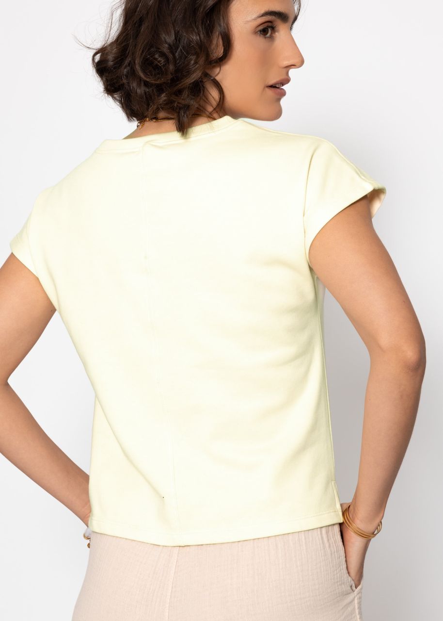 Sweatshirt with back detail - butter yellow