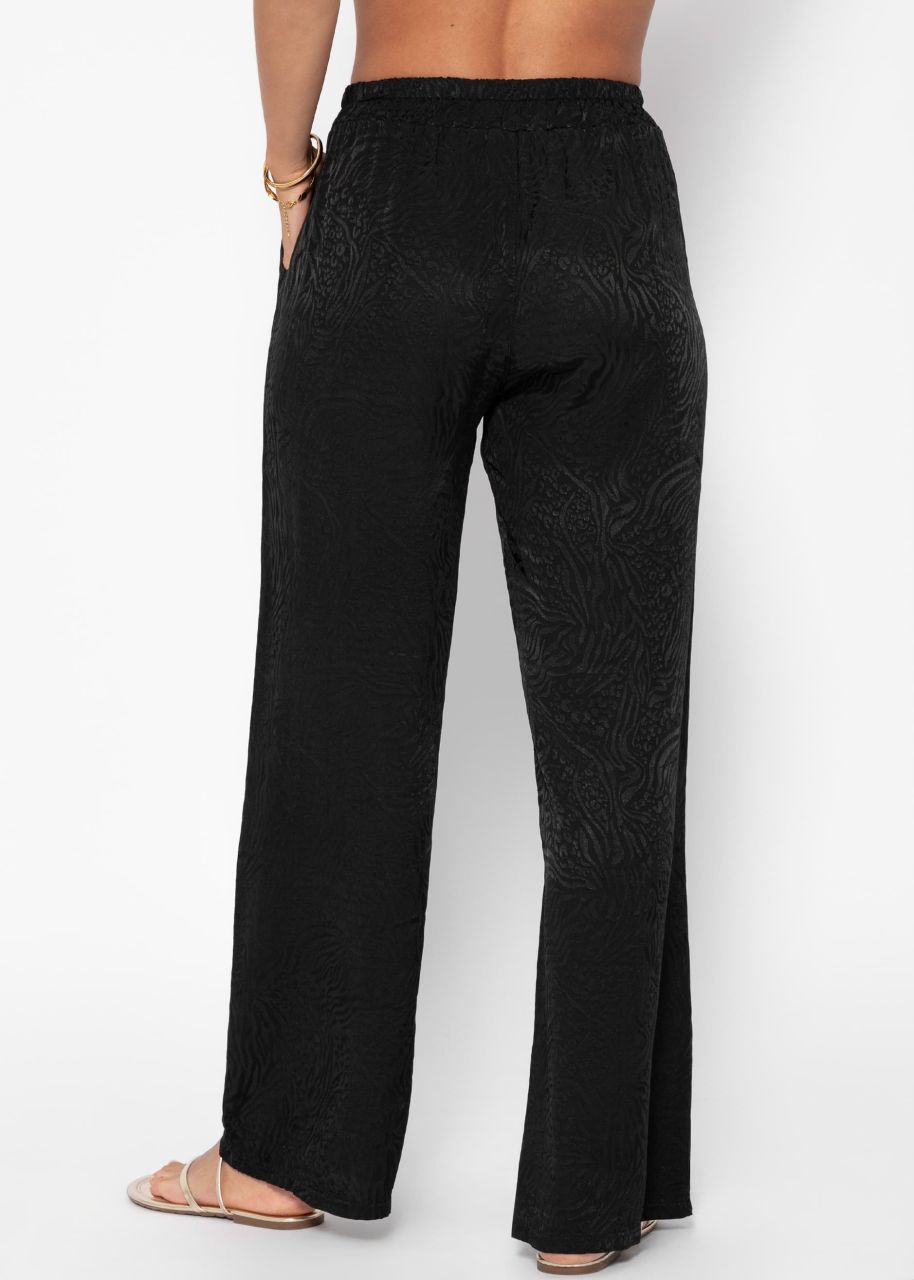 Jacquard Pants - black