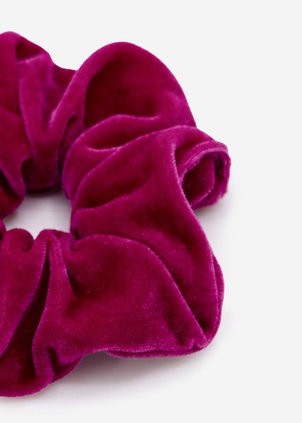 Velvet scrunchie, pink