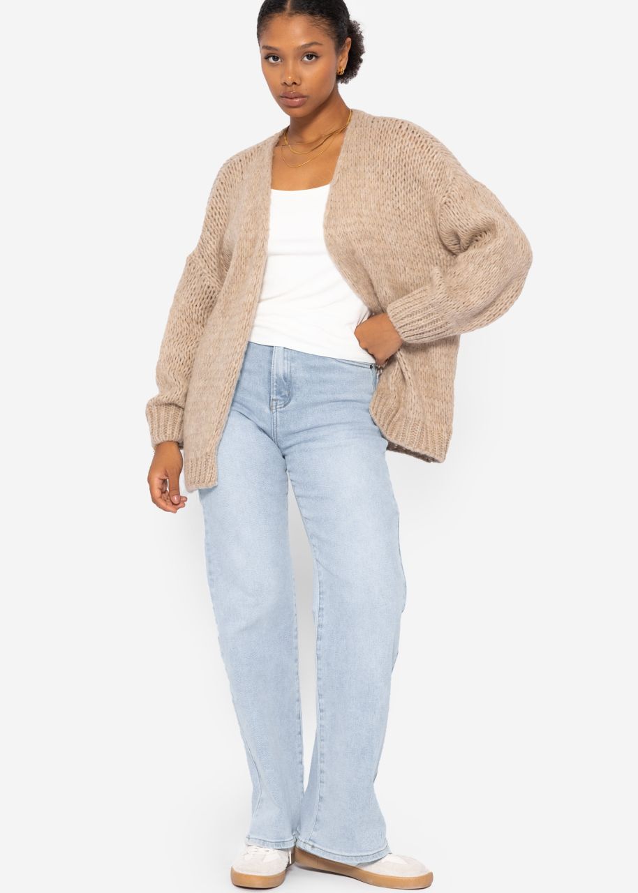 Oversize cardigan - beige