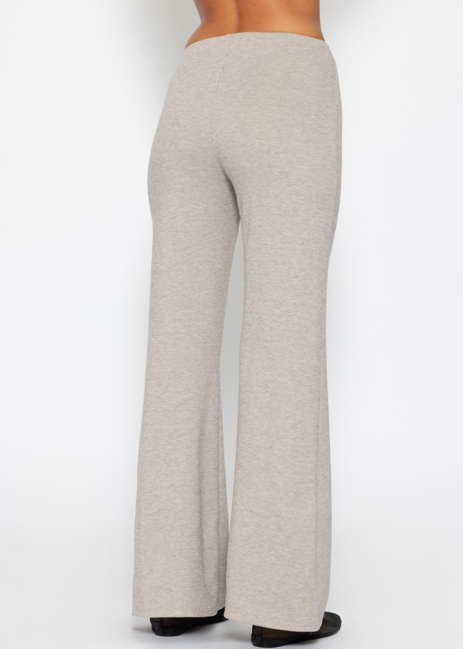 Jersey Flare Pants - taupe mottled