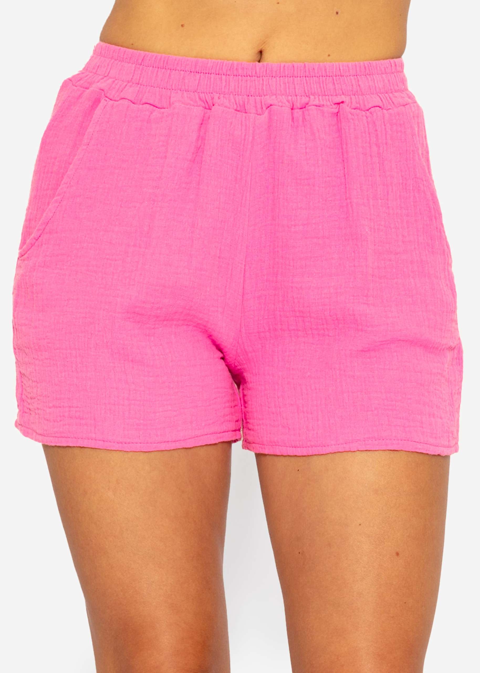 Muslin shorts, pink