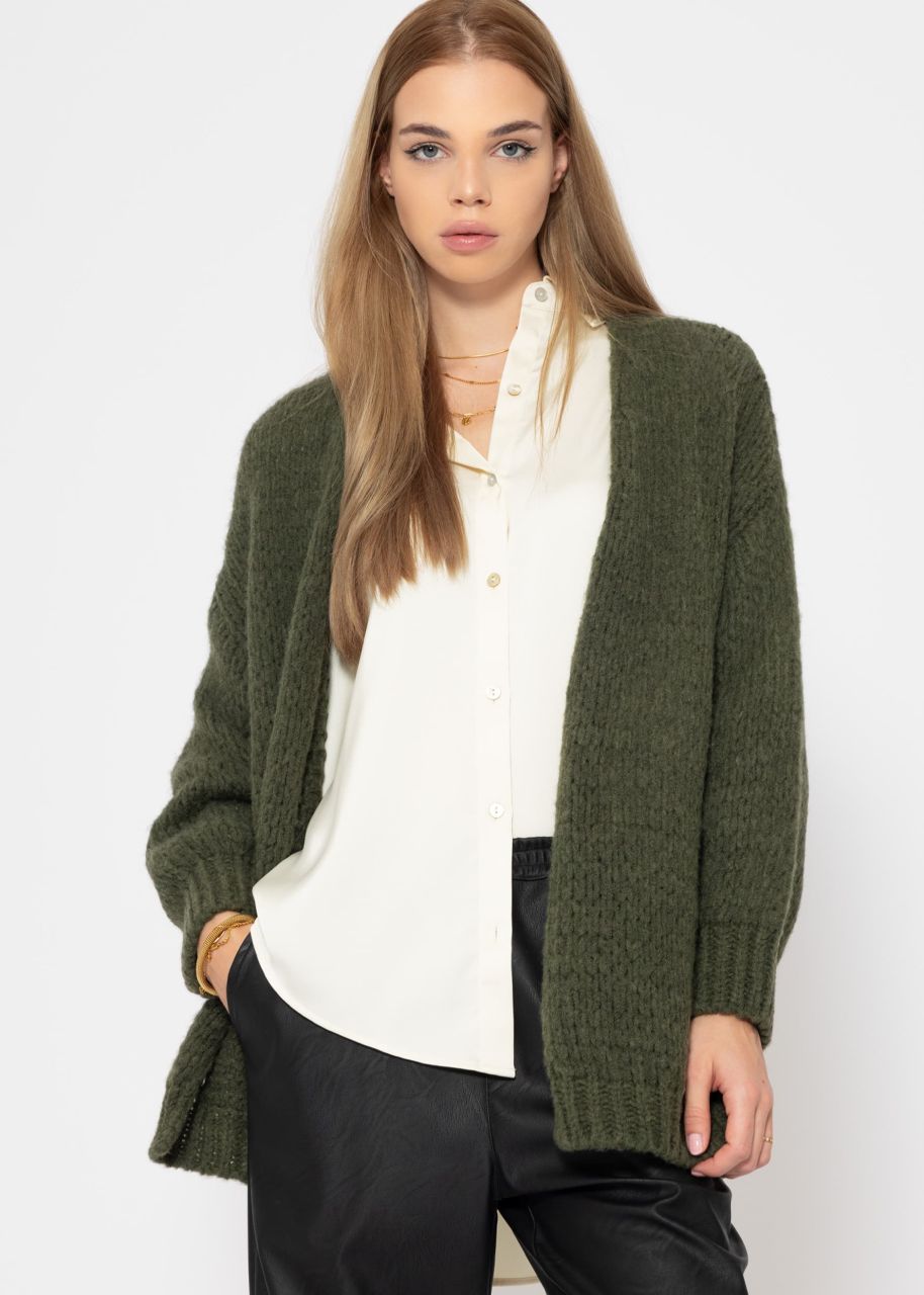 Oversize cardigan - khaki