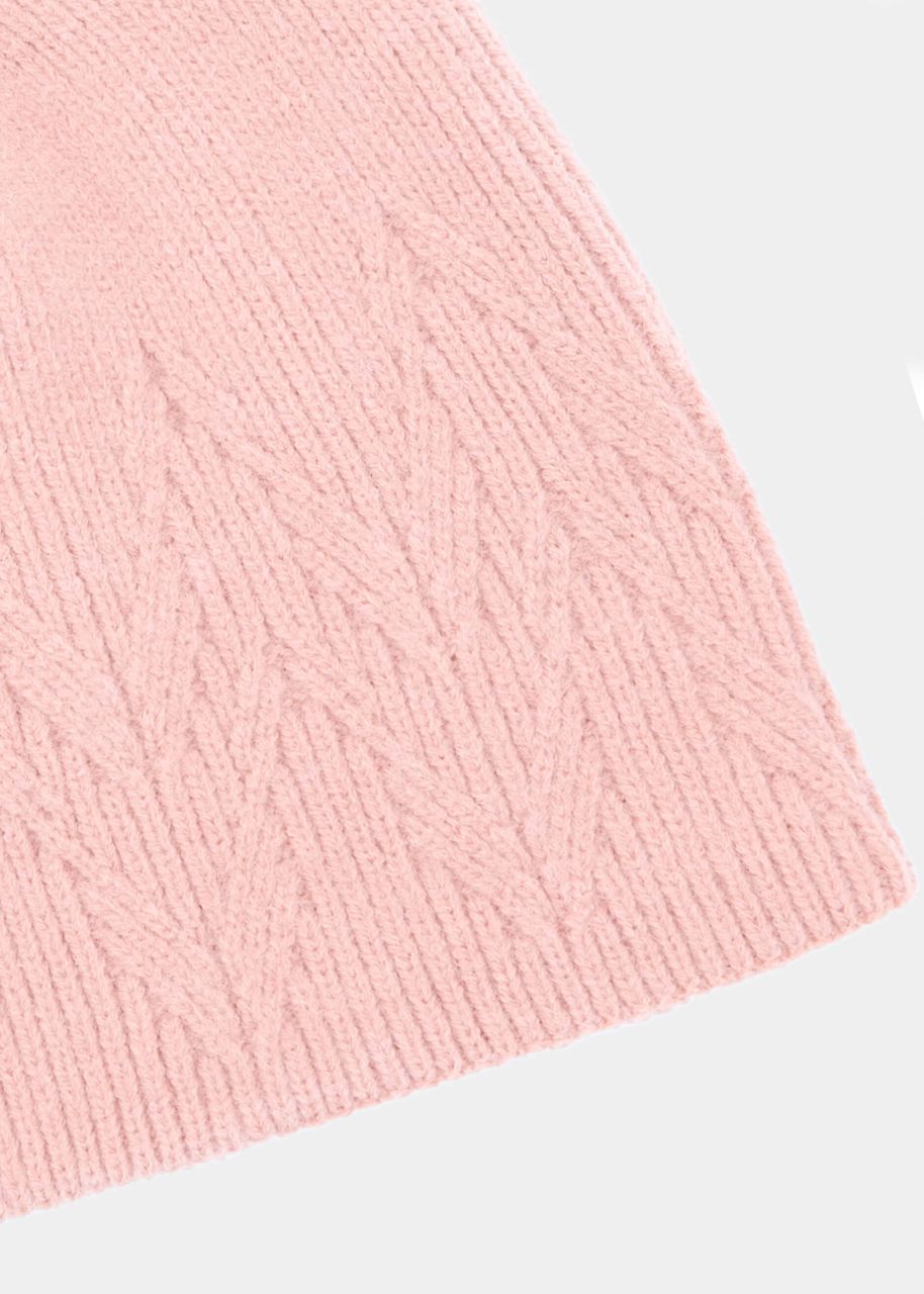 Soft knitted hat - pink