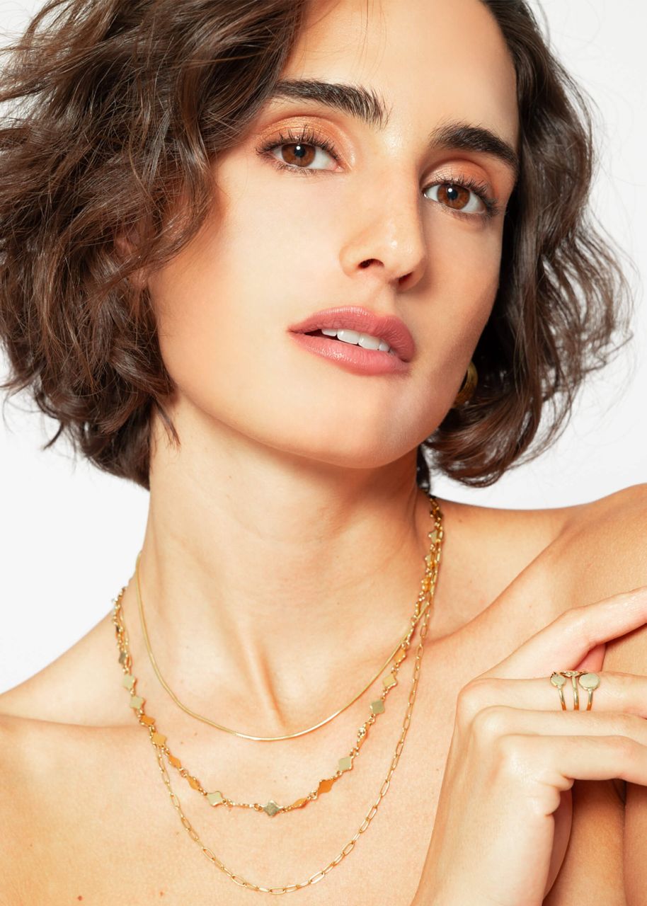 Triple layering necklace - gold