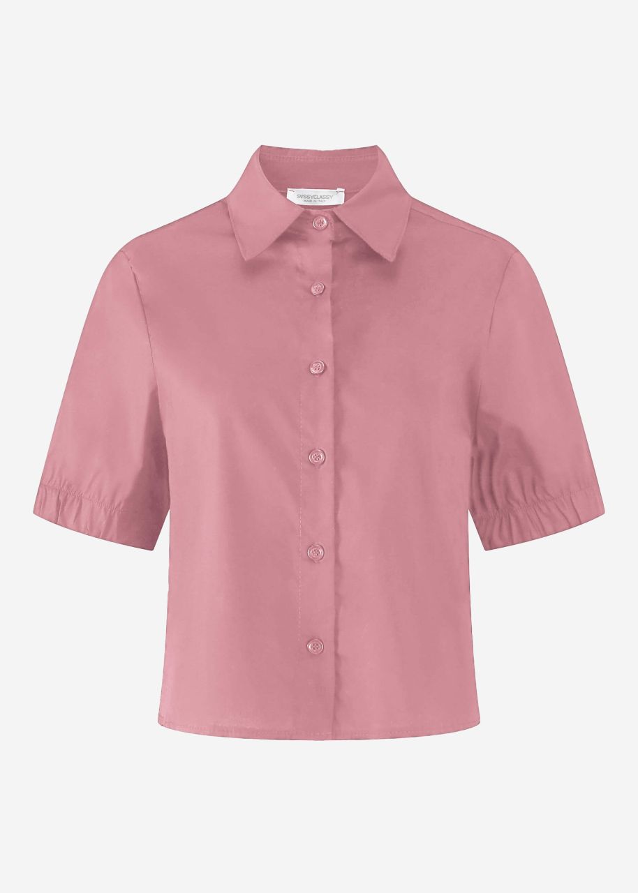 Poplin blouse - dusky pink