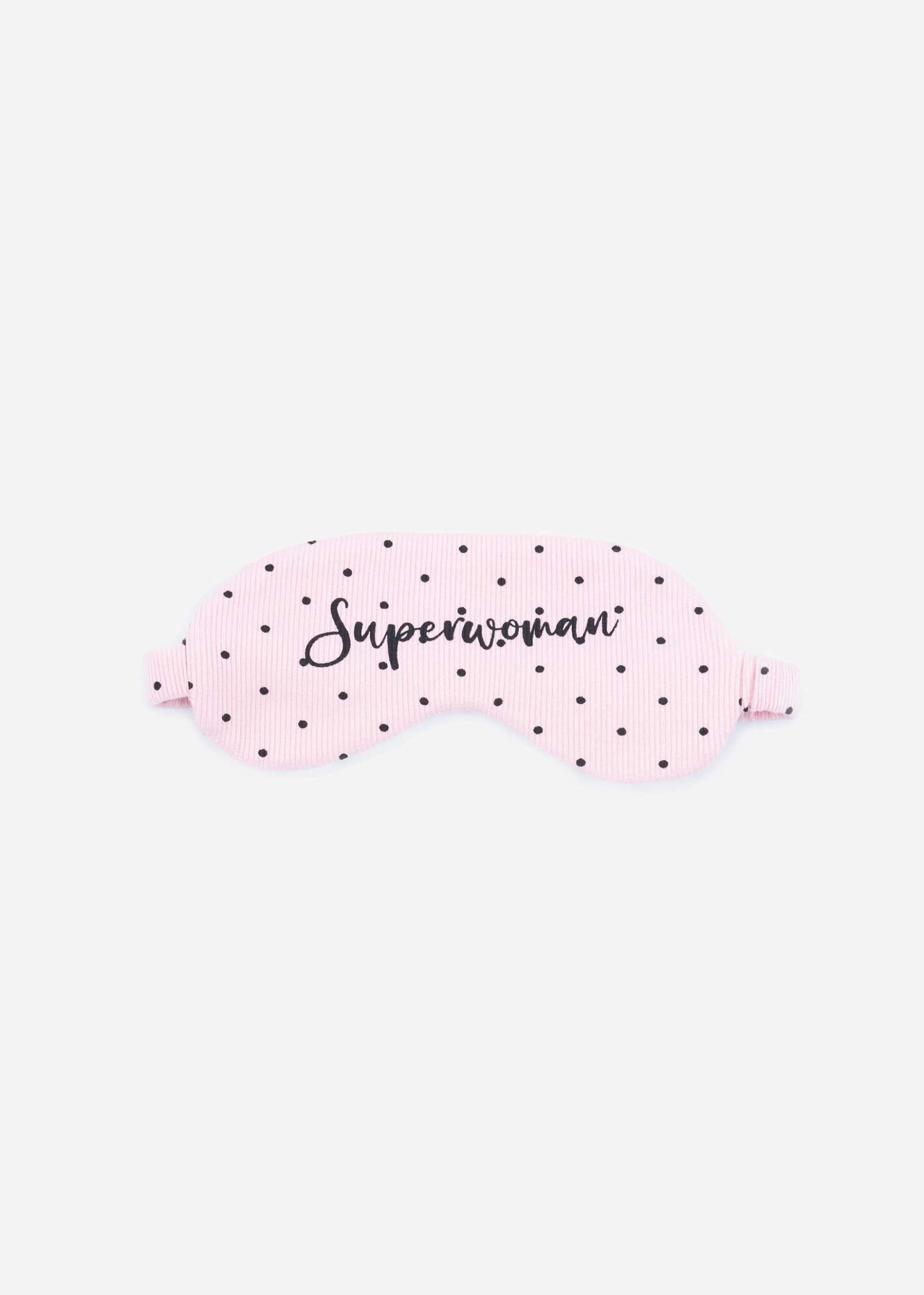 Sleep mask with dots - pink