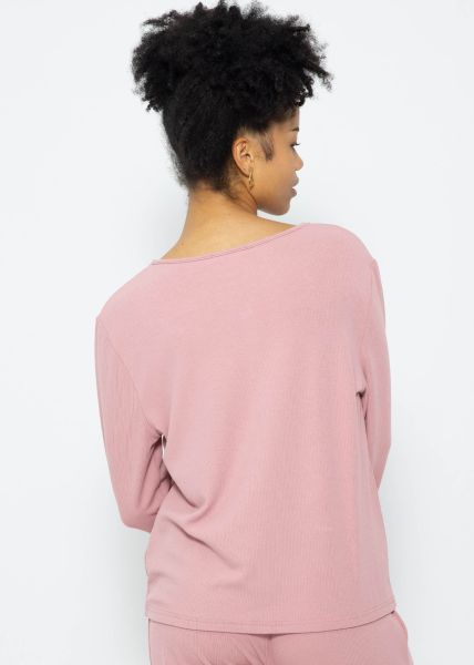 Pajama shirt long sleeve - pink