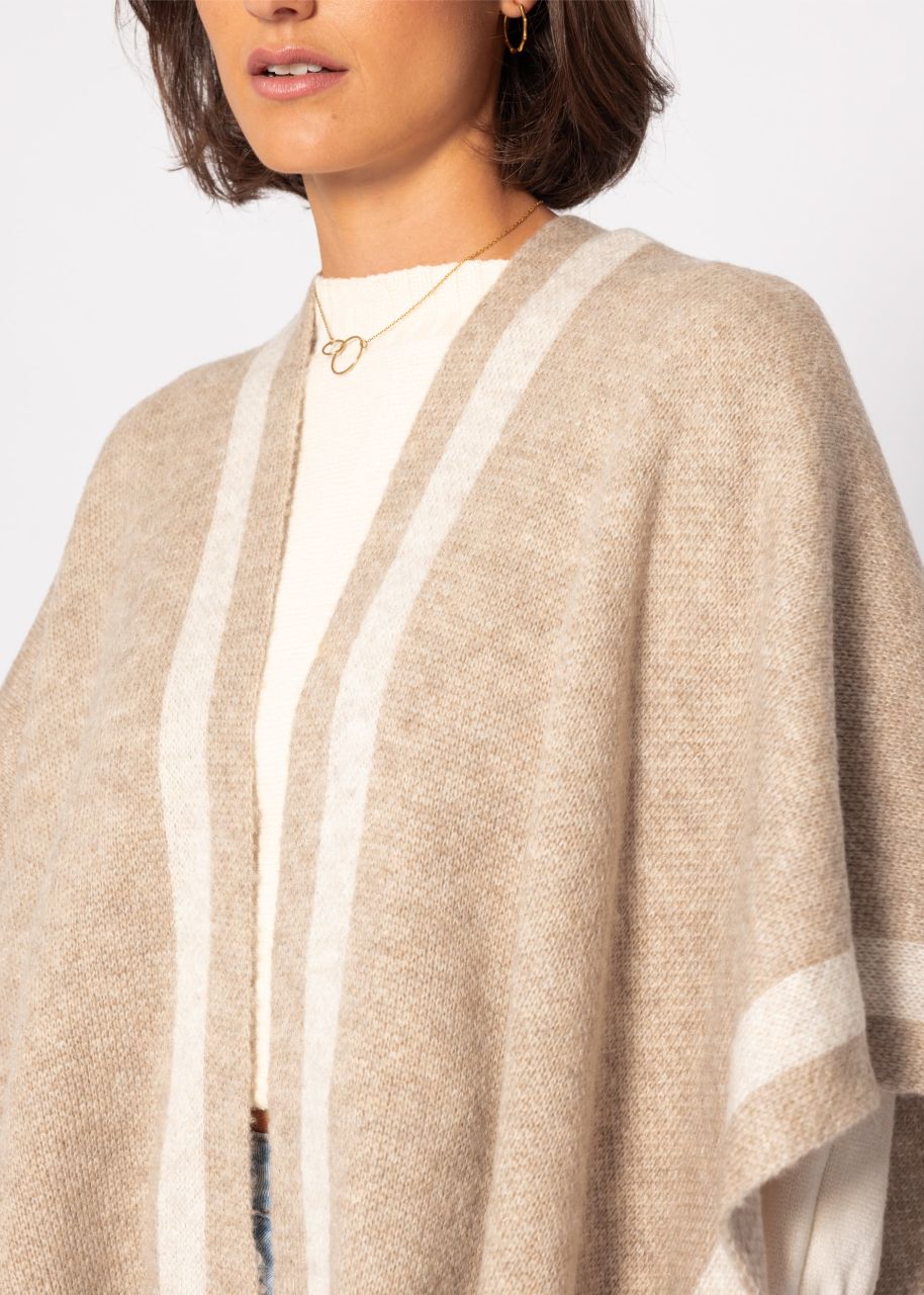 Poncho - beige-offwhite