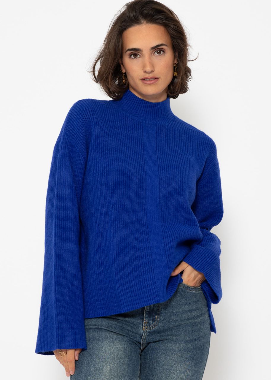 Turtleneck jumper - royal blue