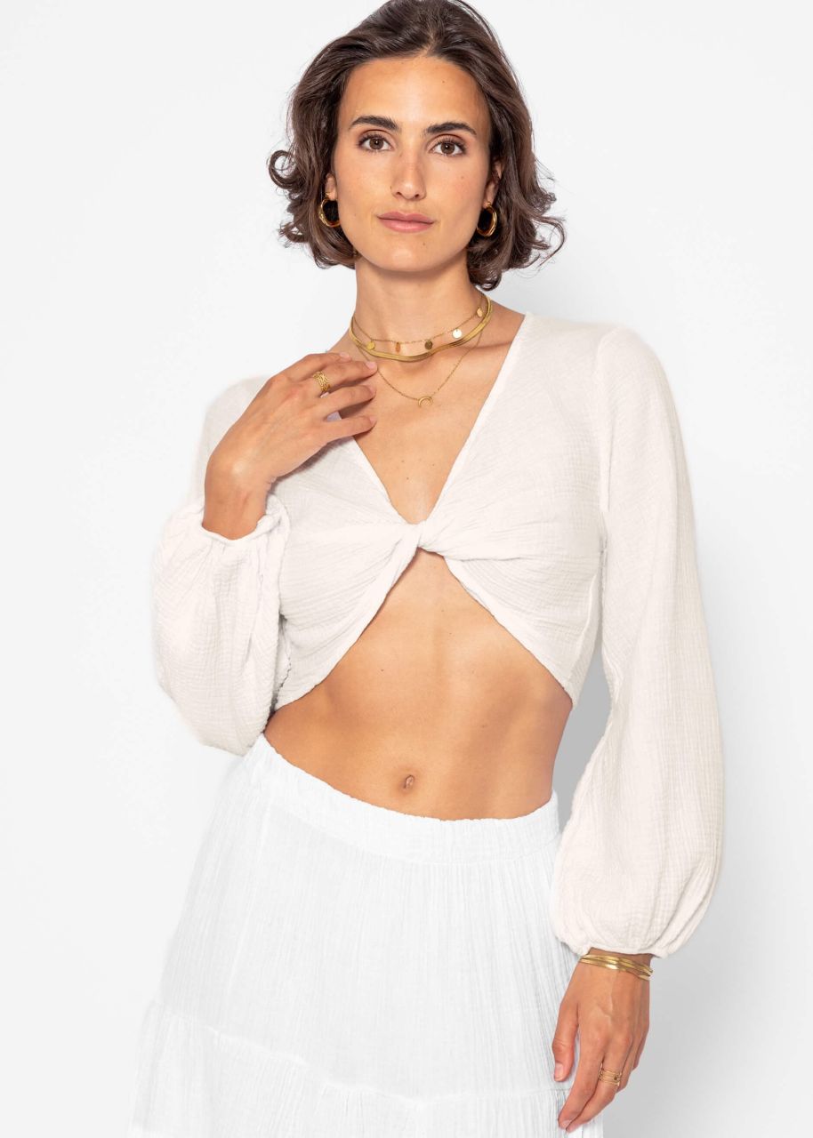 Muslin top - white