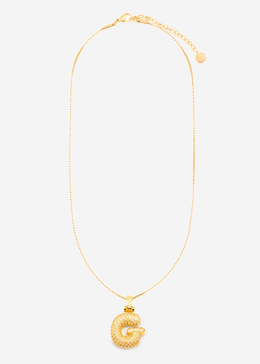 Letter chain - G - gold