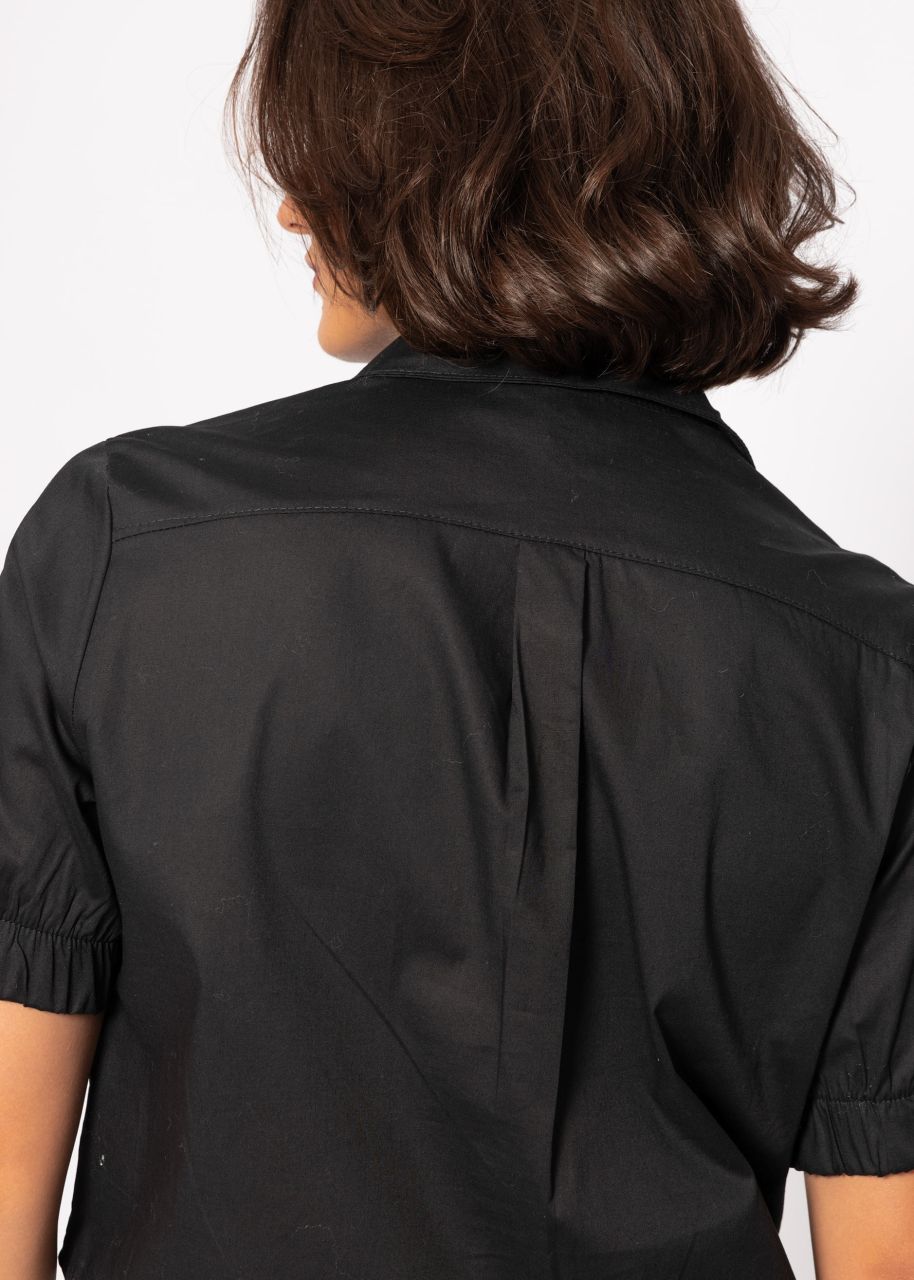 Poplin blouse - black